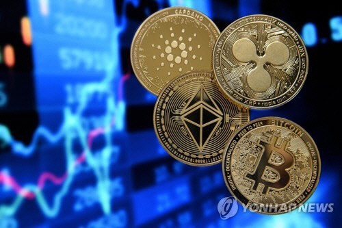 여러 종류의 가상화폐. <EPA=연합뉴스>